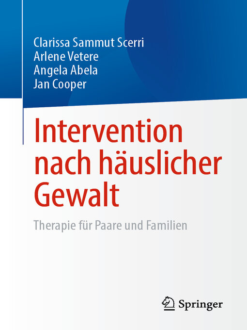 Title details for Intervention nach häuslicher Gewalt by Clarissa Sammut Scerri - Available